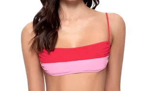 Luna Color Block-Ruched Color Block High Waist ::RET