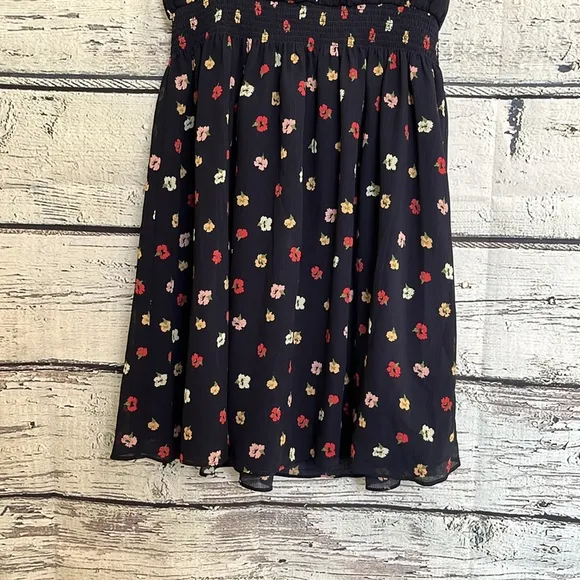 Madewell Confetti Print Retro Dress Indigo Size S