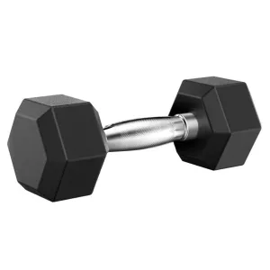 Mancuerna Hexagonal con Forro de Vinil Gimnasio 15 Lbs