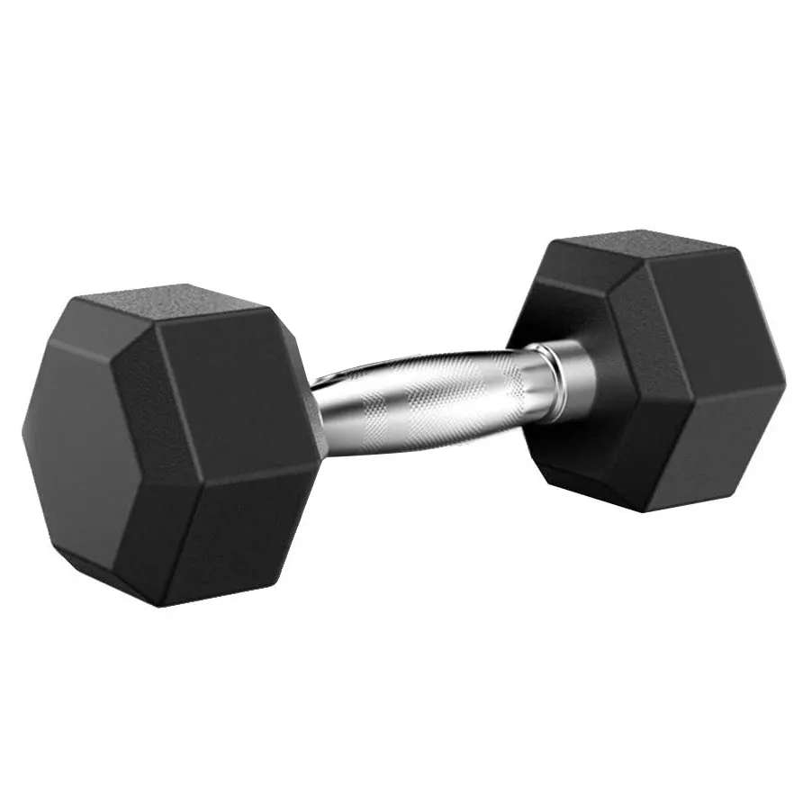 Mancuerna Hexagonal con Forro de Vinil Gimnasio 15 Lbs