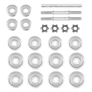 Mancuernas Altera Ajustables Discos Barra Conector 30 Kg