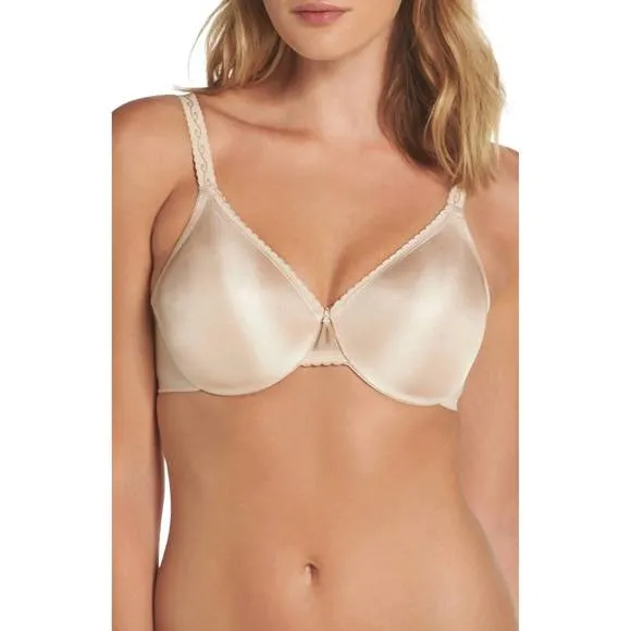 NEW WACOAL simple shaping minimizer underwire bra in nude