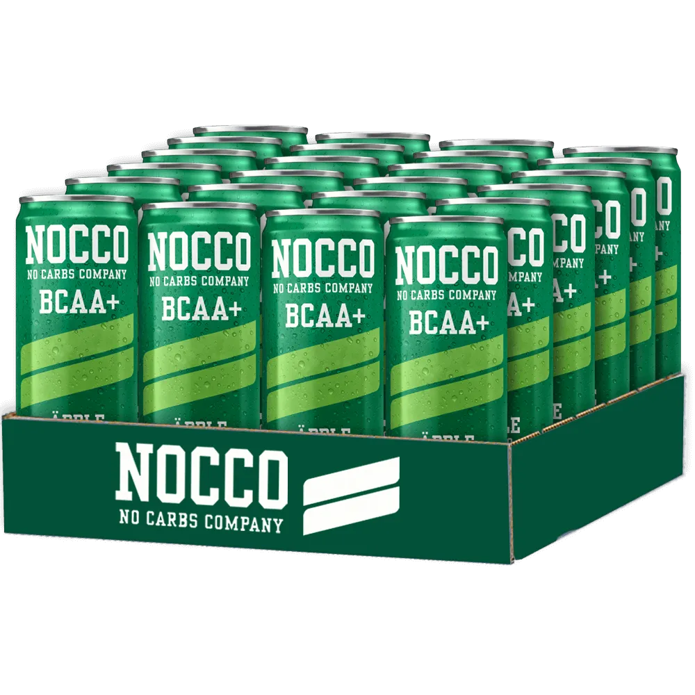 NOCCO BCAA  Koffeinfri Äpple - 24x330ml. (inkl. SE pant)