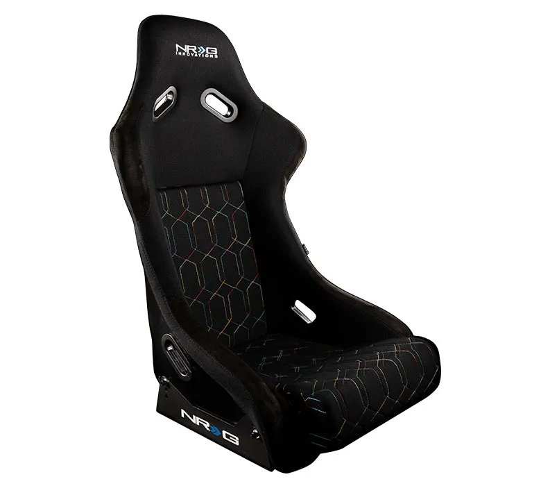 NRG SC-300-GS01MC Multi Color Geometric FRP Racing Seat Cushion