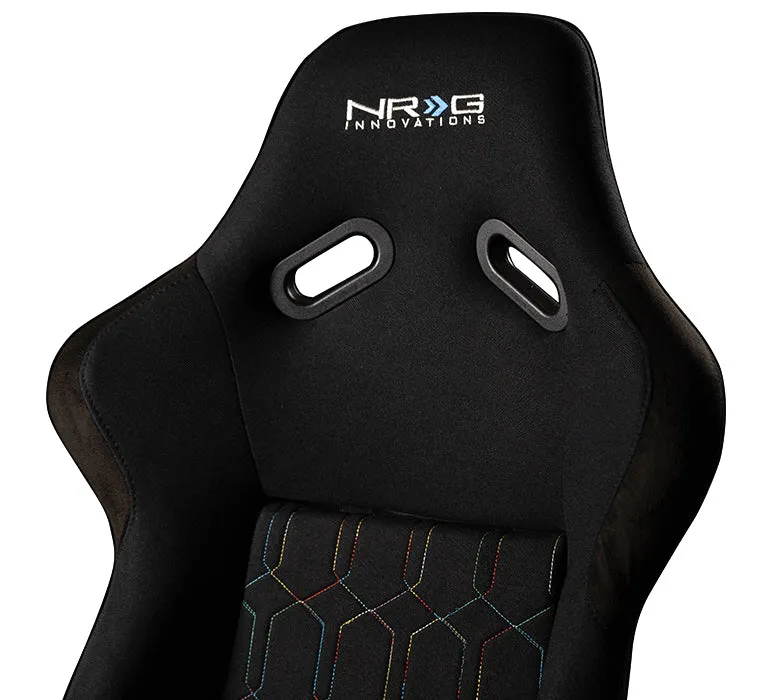 NRG SC-300-GS01MC Multi Color Geometric FRP Racing Seat Cushion