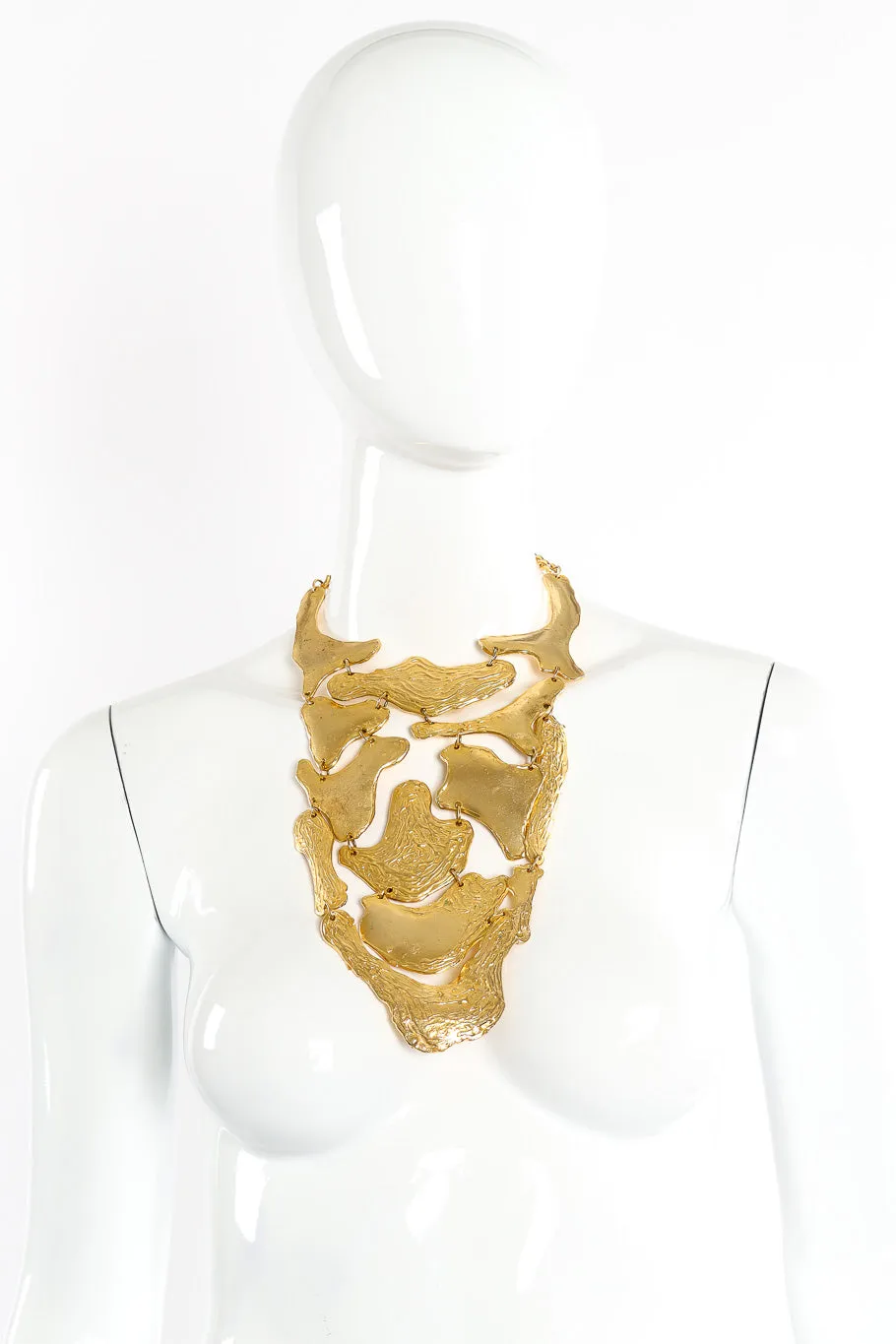 Organic Modernist Bib Necklace