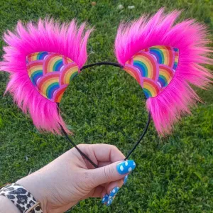 Over The Rainbow Kittycorn Ears