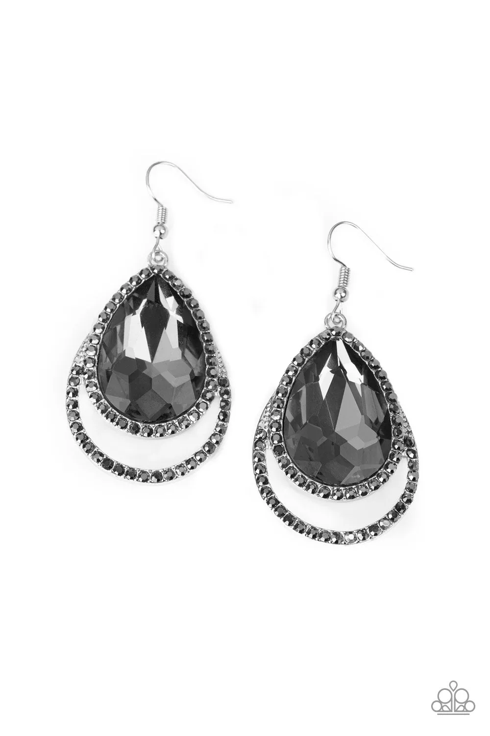 Paparazzi Famous Earrings Silver