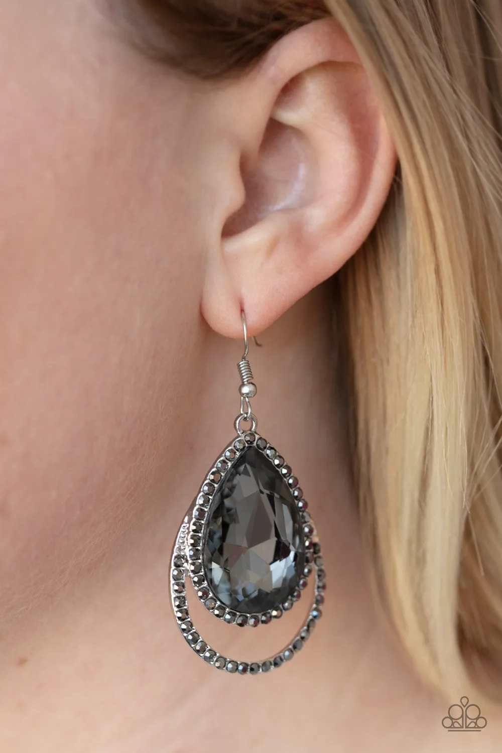 Paparazzi Famous Earrings Silver