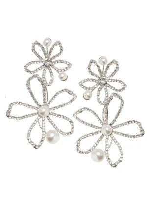 Pavet Pearl Earring