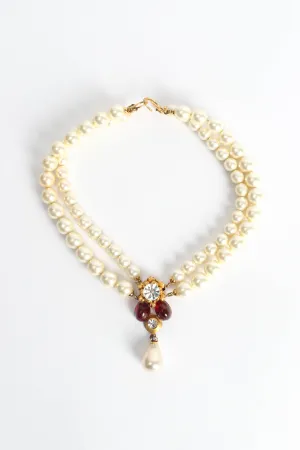 Pearl Flower Pendant Necklace