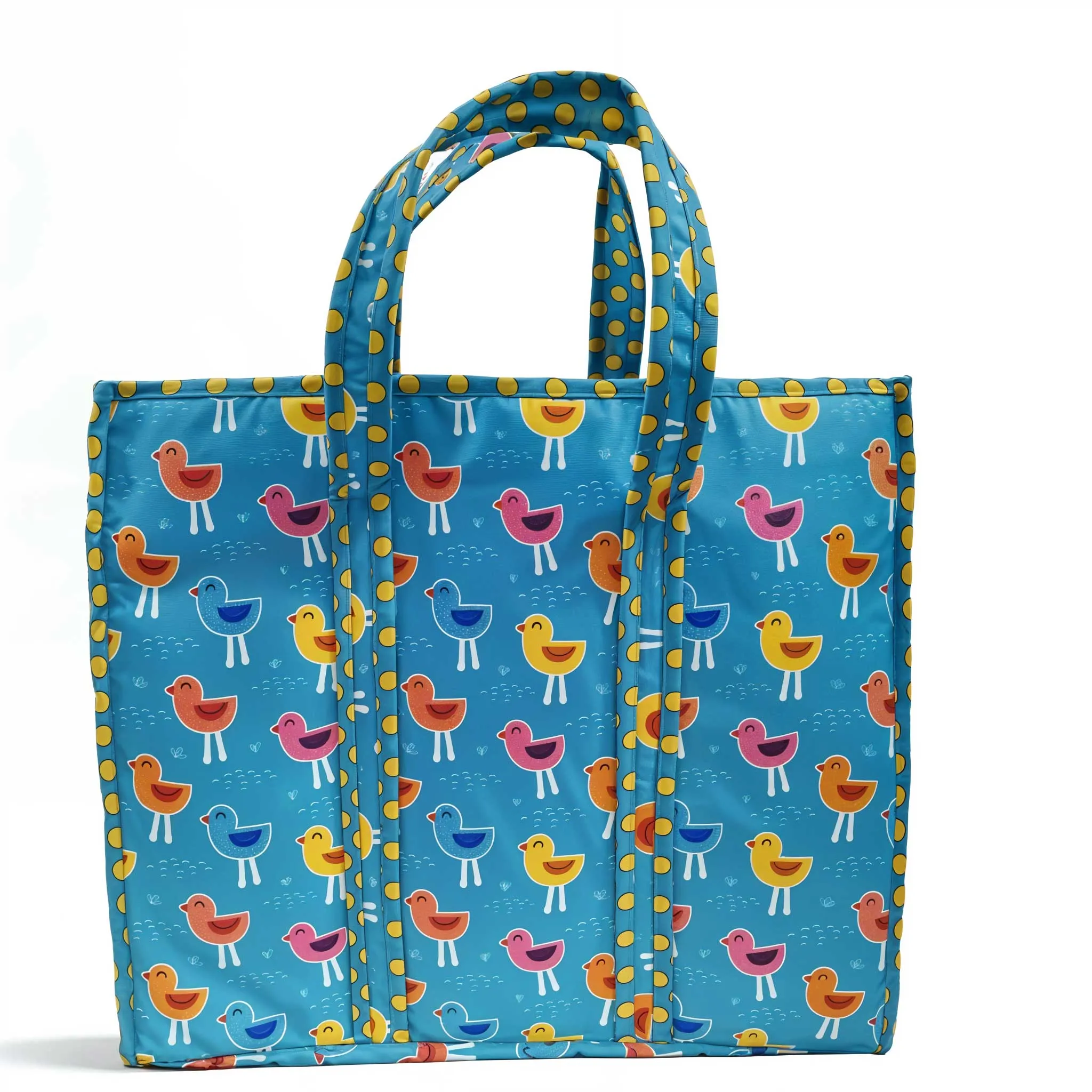 PLAYFUL BIRDS PRINT Everyday Tote