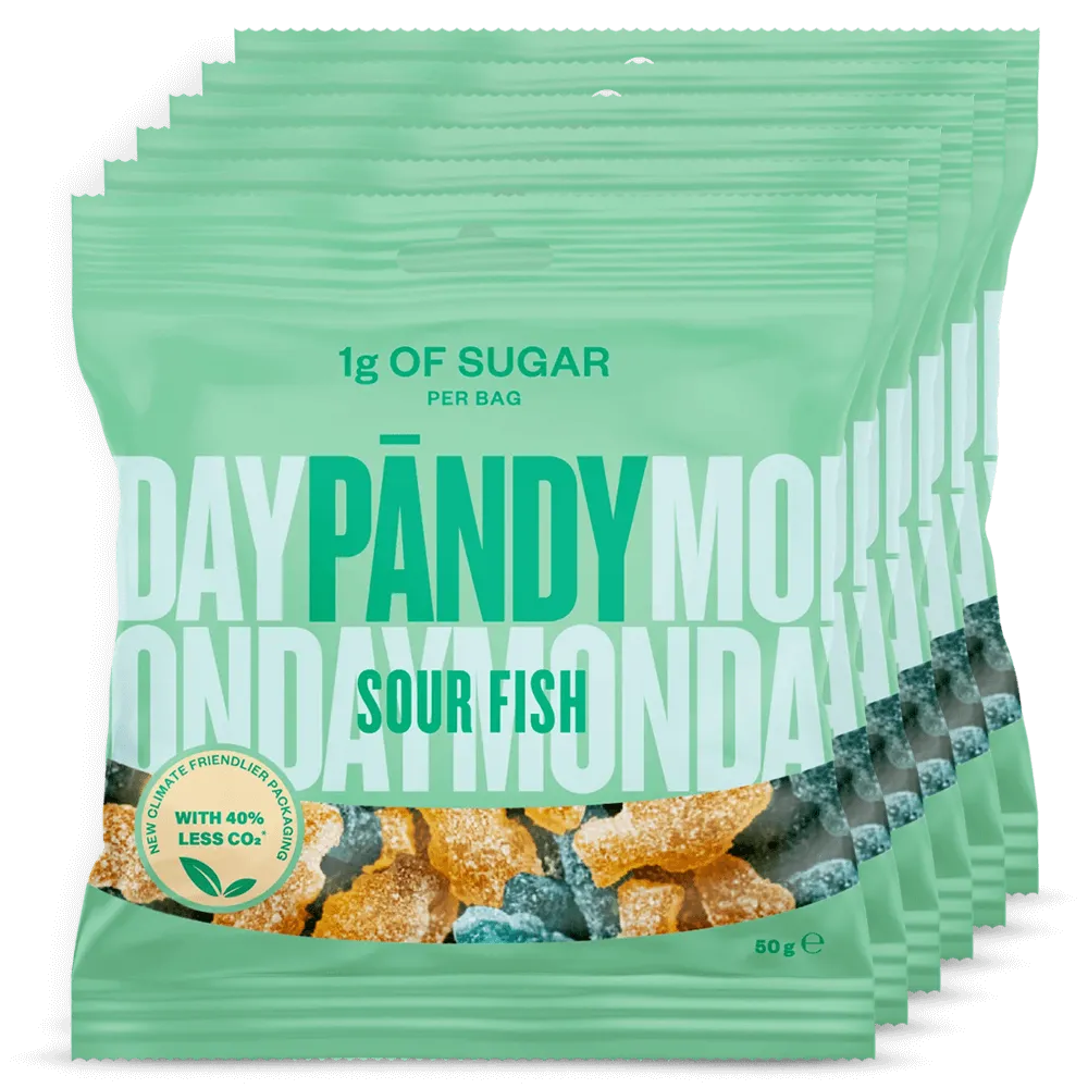 Pändy Candy Sour Fish - 6x50g.