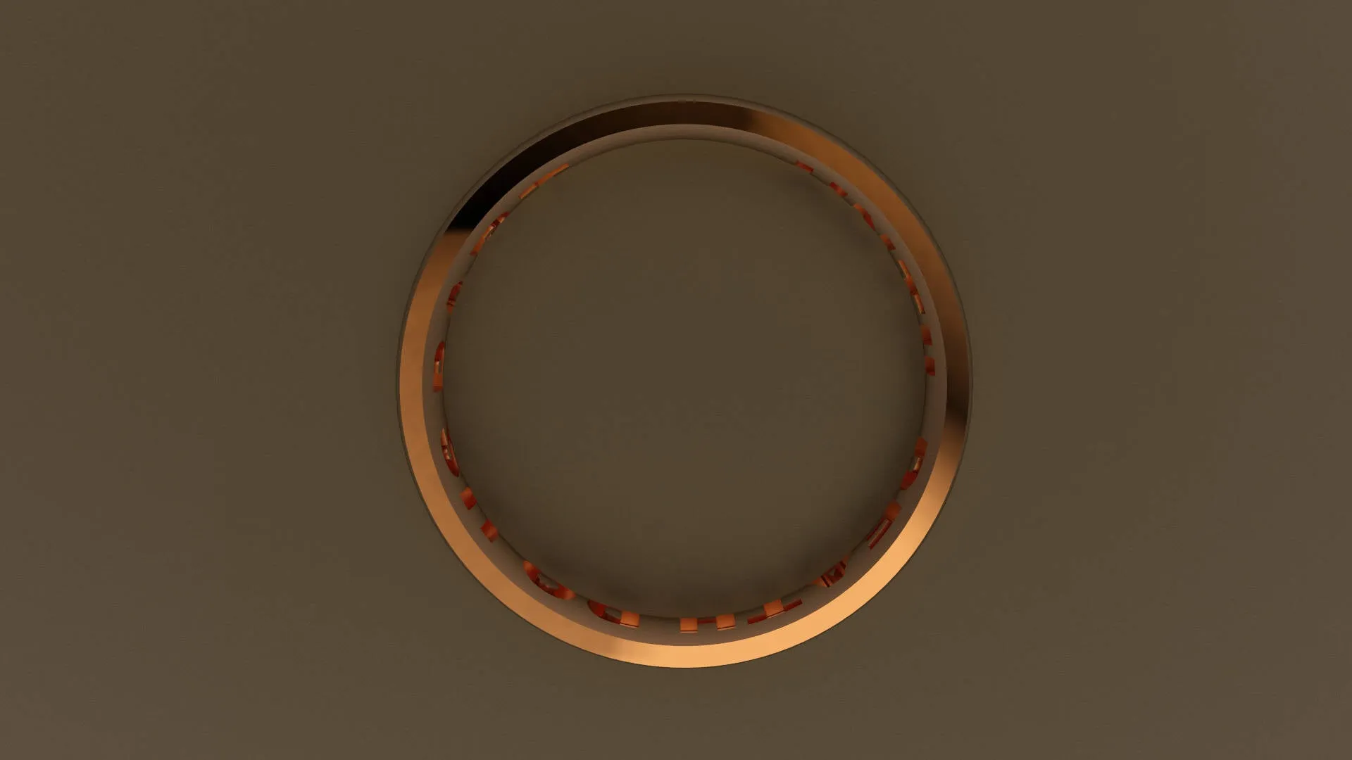 Polished Rose Gold 4mm Interior Message Wedding Band