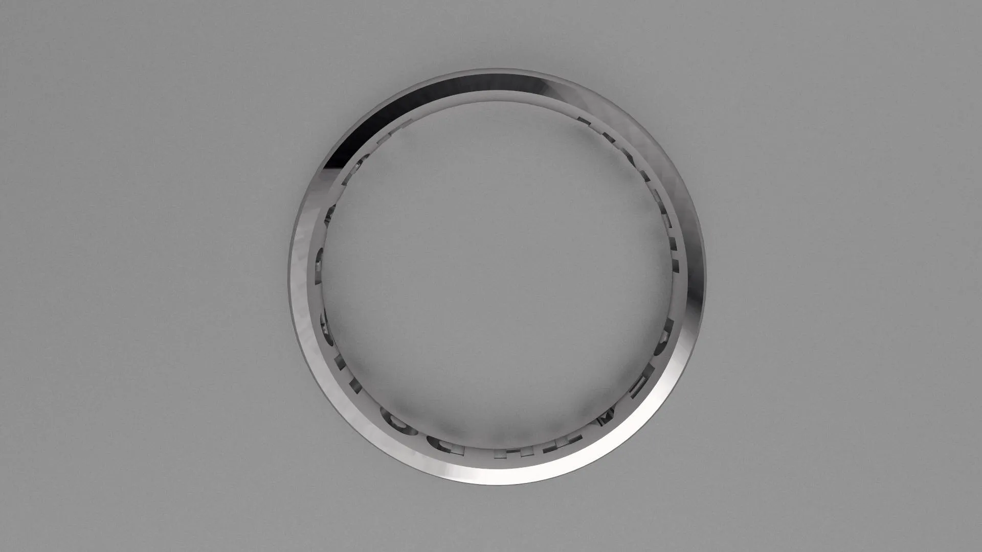 Polished Sterling Silver 4mm Interior Message Wedding Band