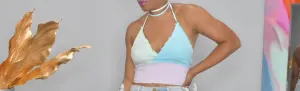POPPIN Pastel Color Block Bralet