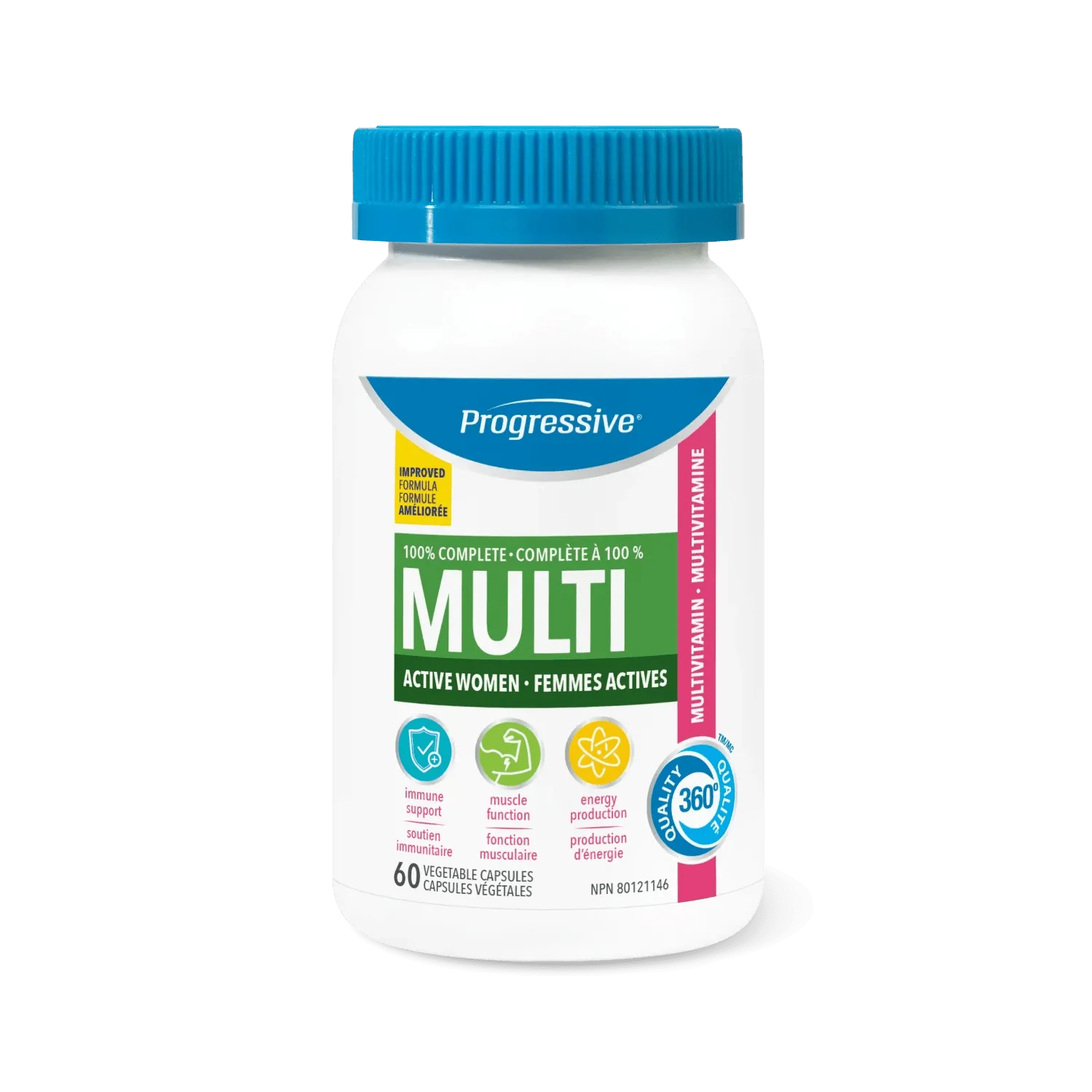 Progressive Multi for Active Women 60 Veg Capsules