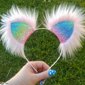 Rainbow Sunset Sherbet Kittycorn Ears