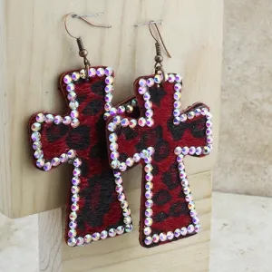 Red Cross Earrings