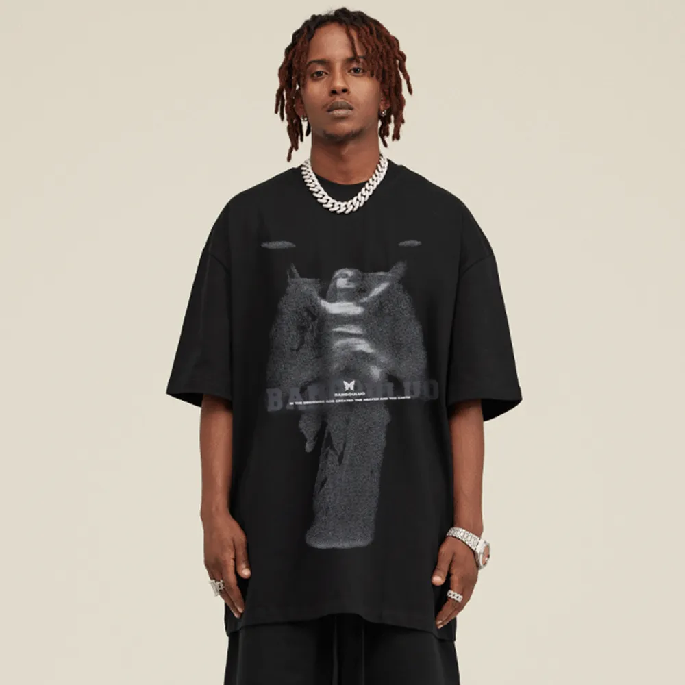 Retro Goddess Sculpture Print T-Shirt