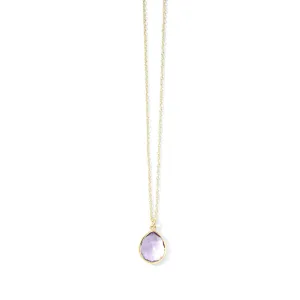 Rock Candy Mini Teardrop Pendant in Amethyst