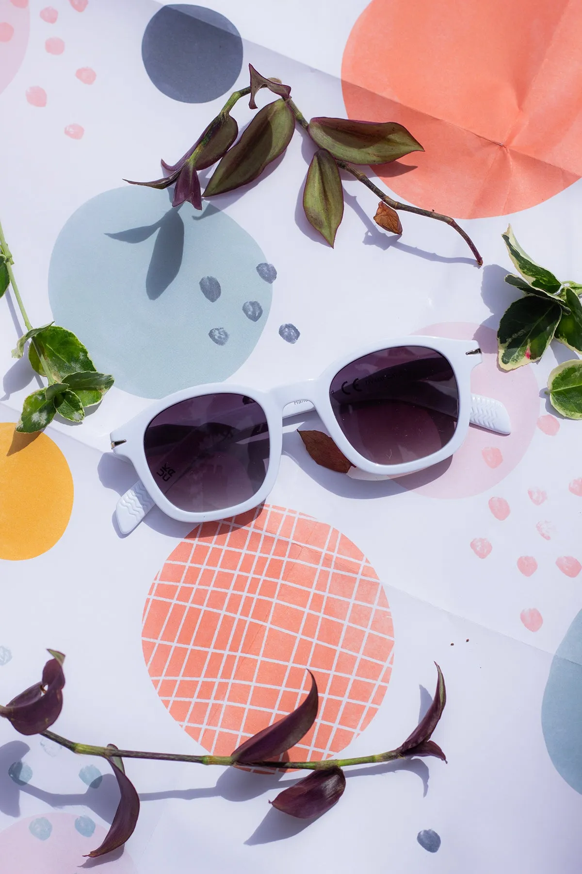 Rounded Square Retro Pin Style Sunglasses