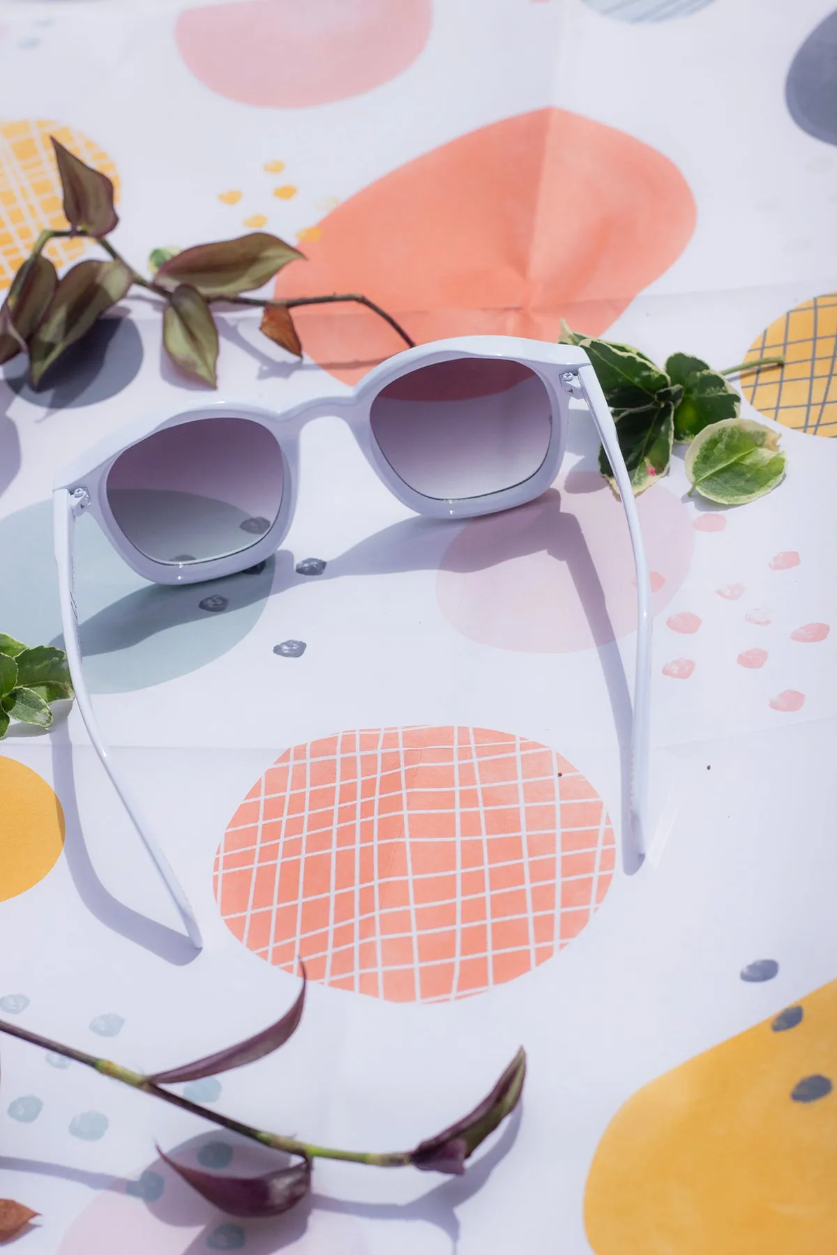 Rounded Square Retro Pin Style Sunglasses
