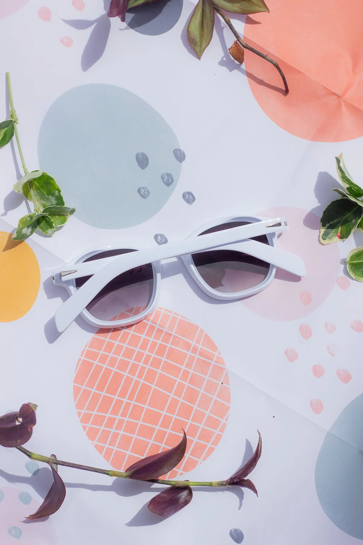 Rounded Square Retro Pin Style Sunglasses