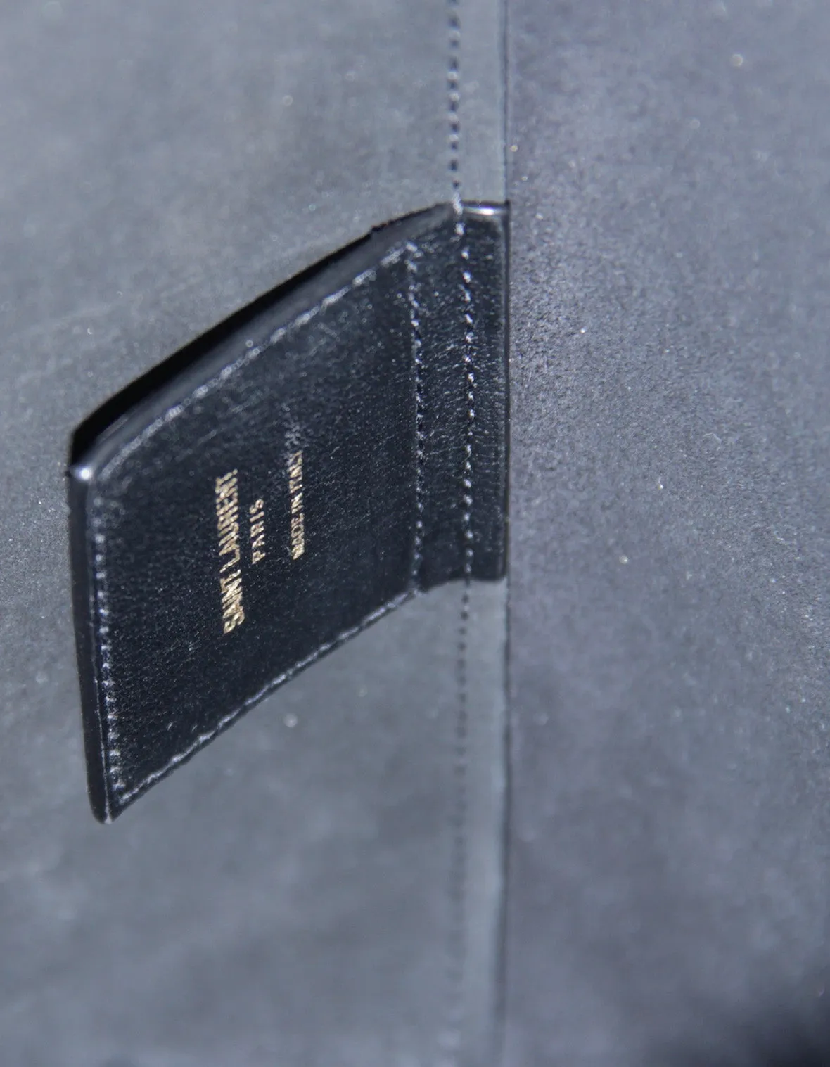 Saint Laurent Black Calfskin Toy Shopping Tote