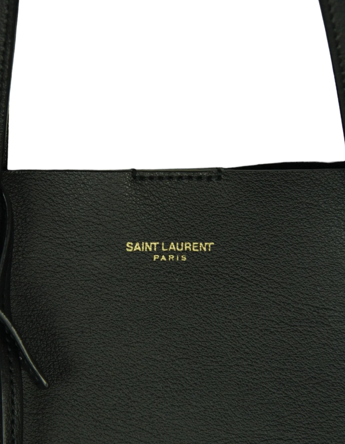Saint Laurent Black Calfskin Toy Shopping Tote