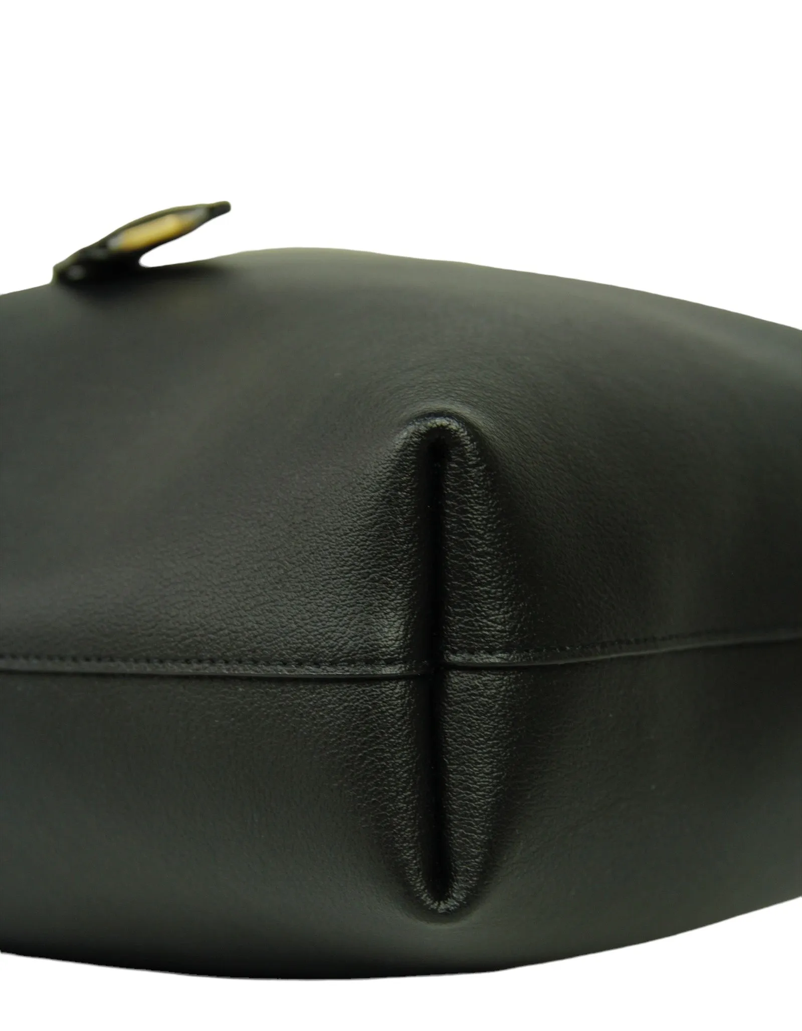 Saint Laurent Black Calfskin Toy Shopping Tote