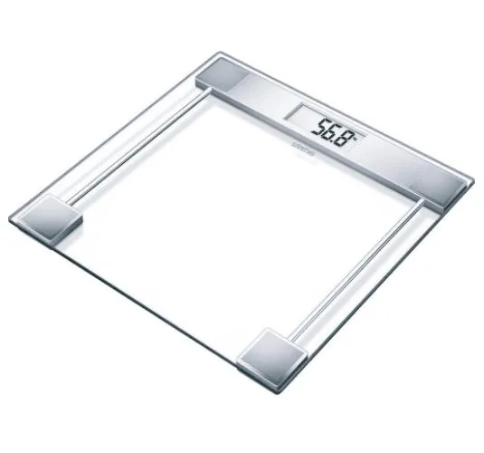 Sanitas Digital Glass Bathroom Scale- Simple Tap On/ User- Friendly Display