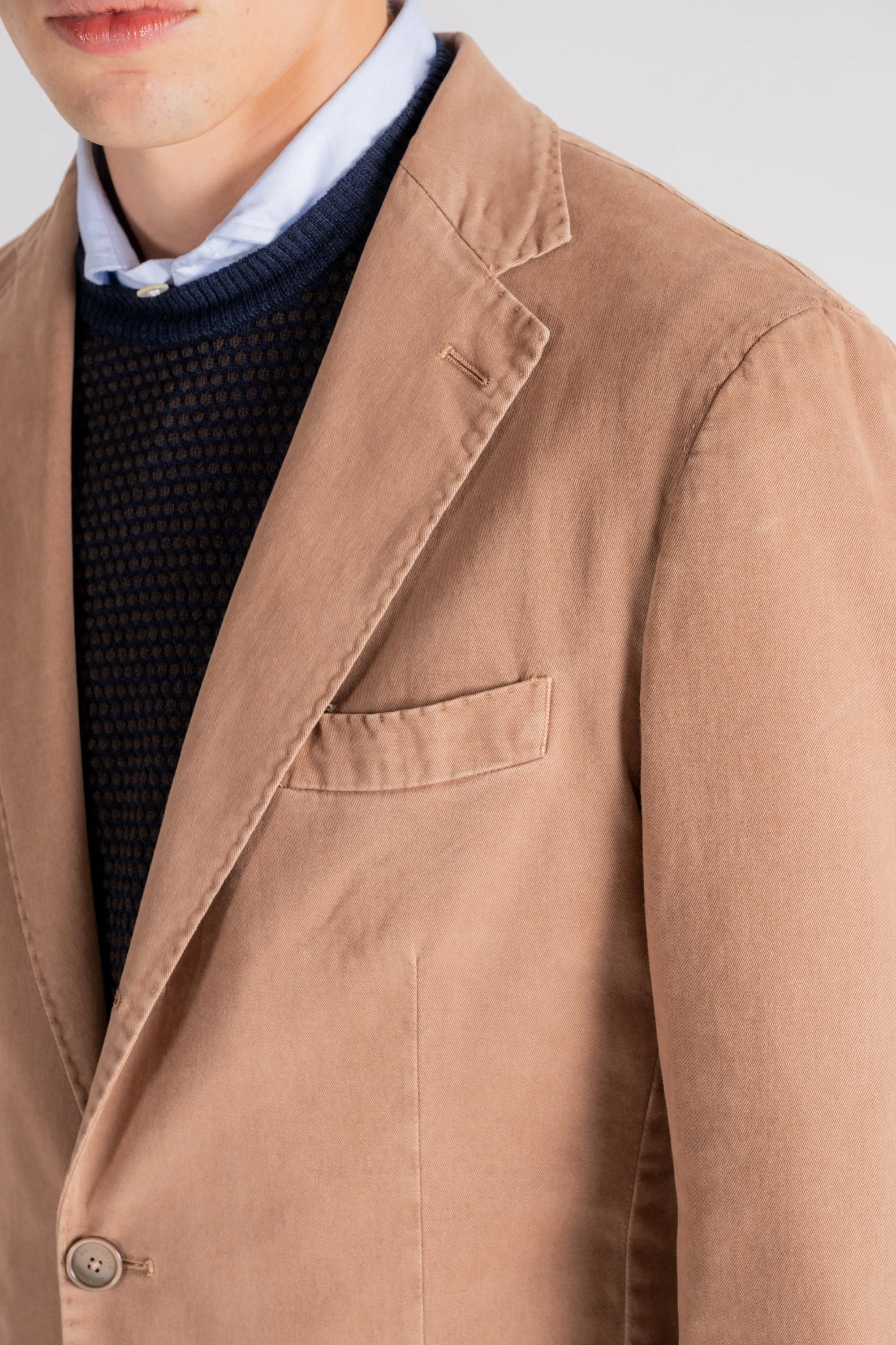 Santaniello Giacca Cotone/Elastam Beige