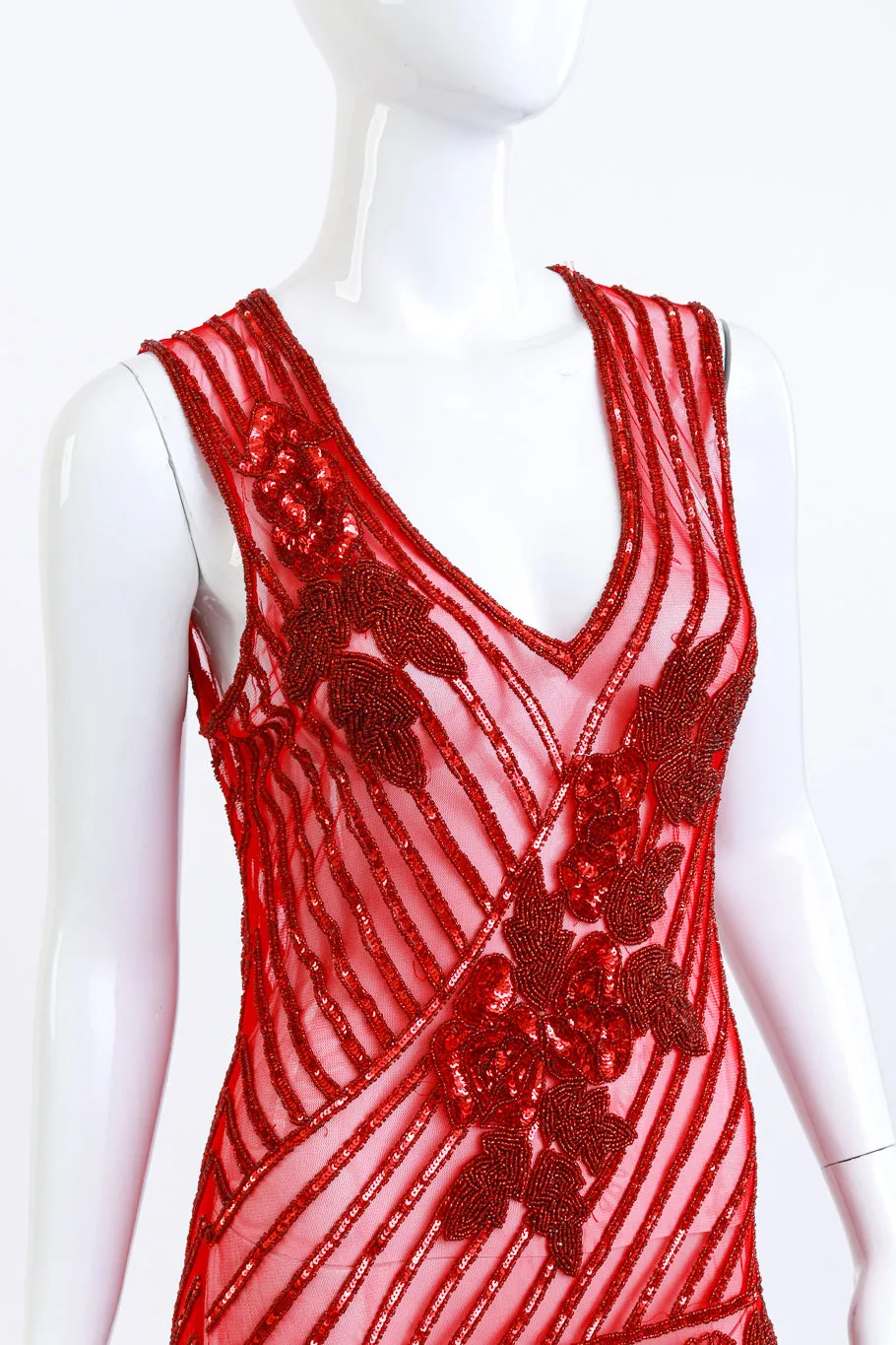 Scarlet Sequin Fringe Flapper Dress