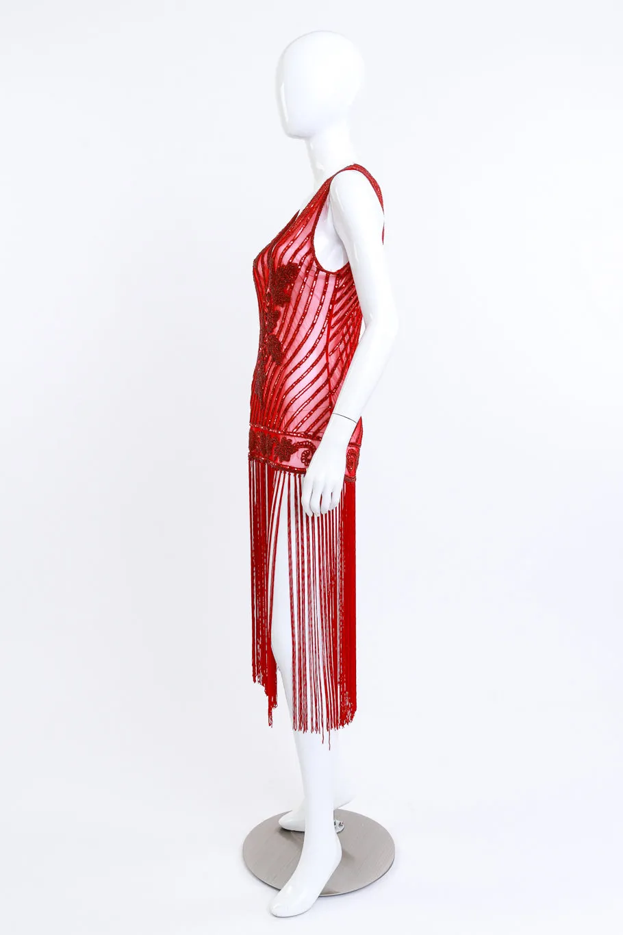 Scarlet Sequin Fringe Flapper Dress