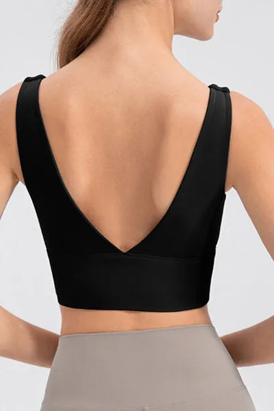 Scoop Neck Wide Strap Active Tank