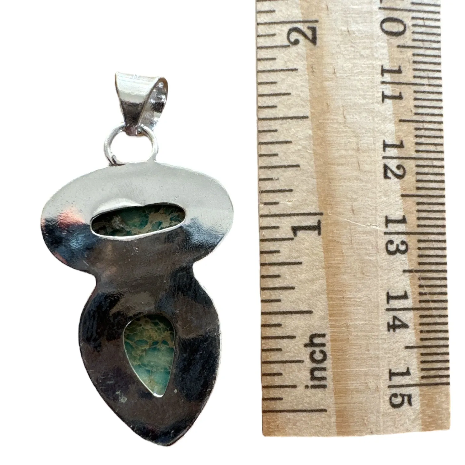 Sea Sediment Jasper Solid 925 Sterling Silver Pendant