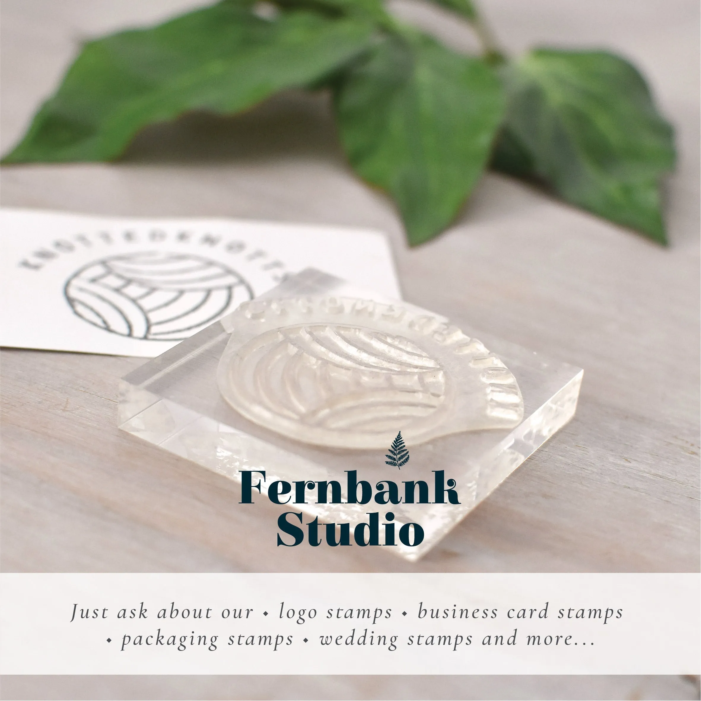 Season's Greetings Simple Rubber Stamp