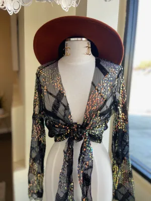 Sequin Tye Top