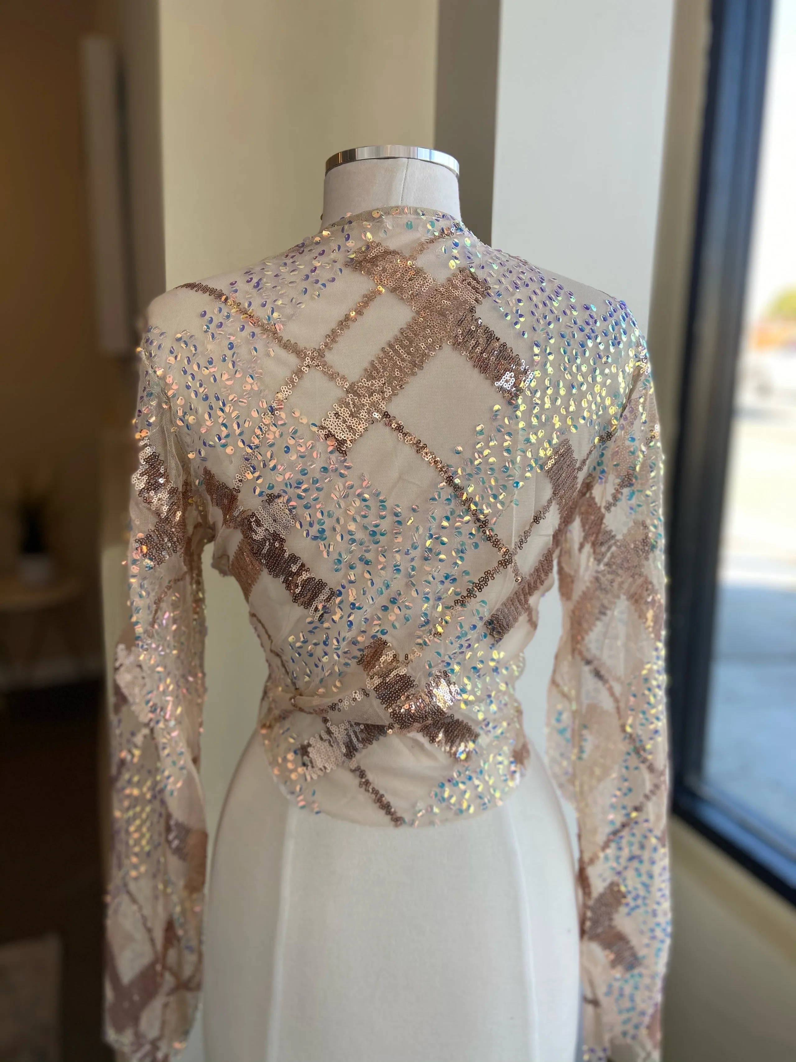 Sequin Tye Top