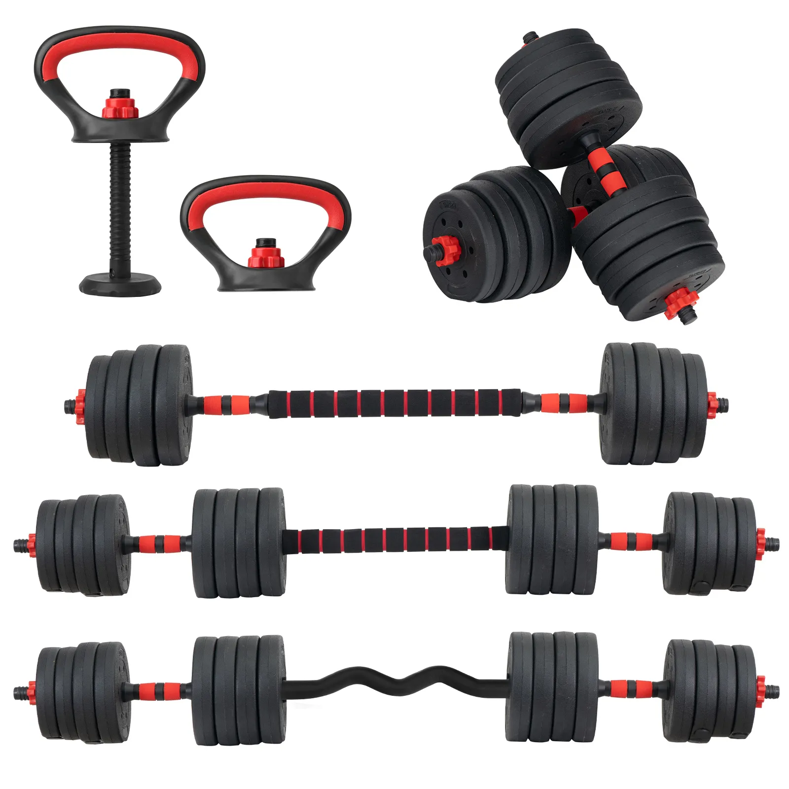 Set De Mancuernas Pesa Rusa Ajustable 40 Kg Altera Ejercicio