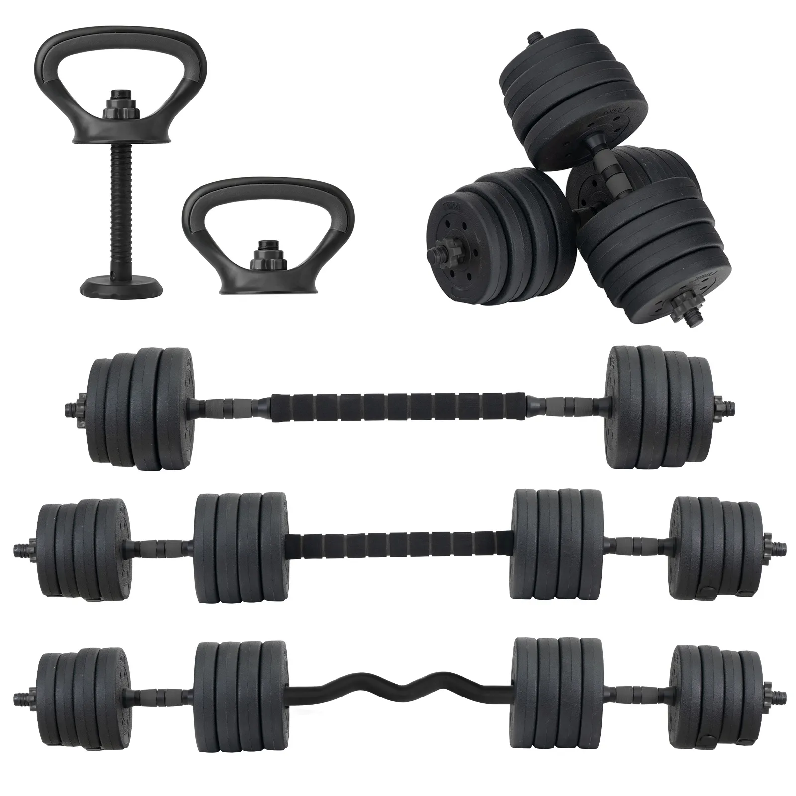 Set De Mancuernas Pesa Rusa Ajustable 40 Kg Altera Ejercicio