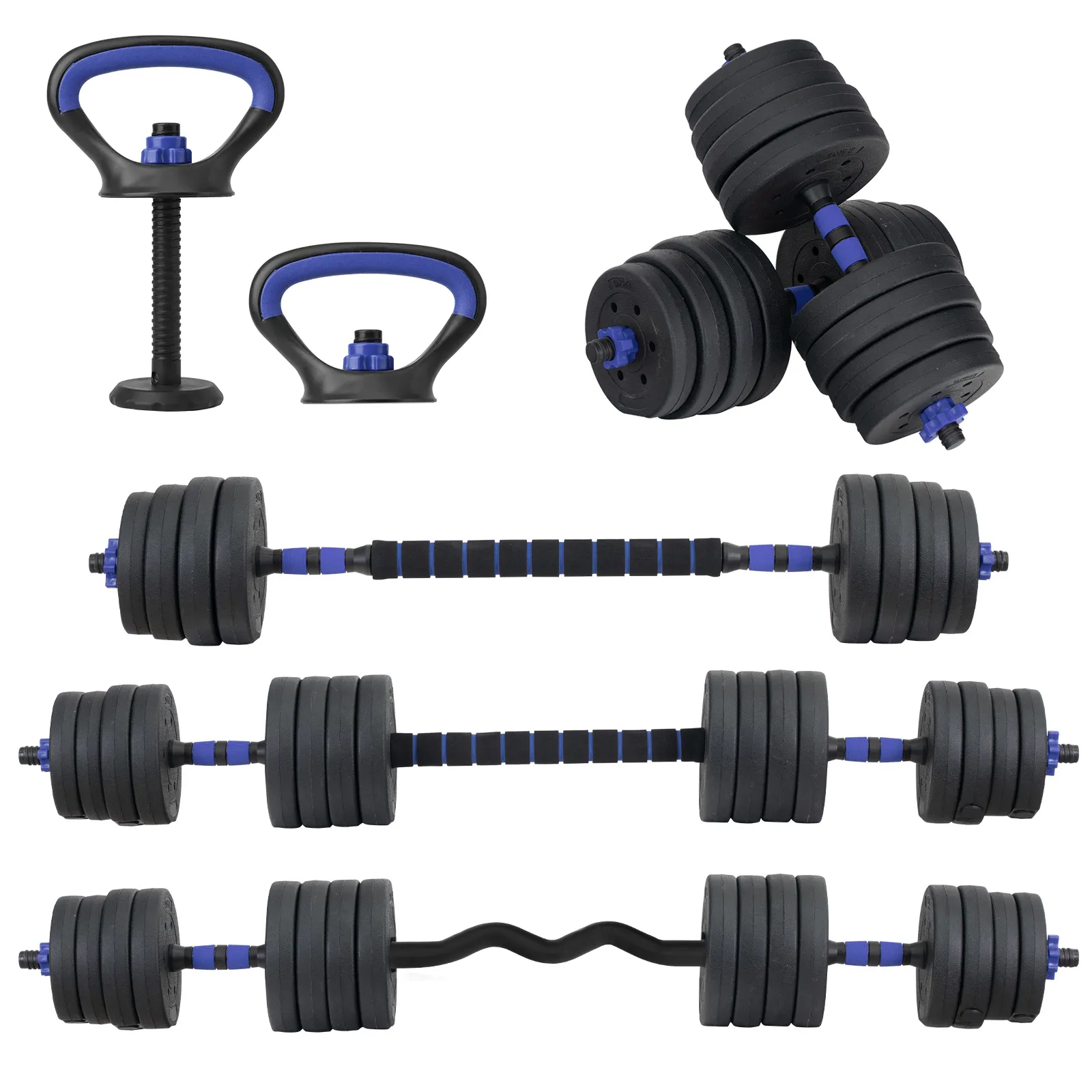Set De Mancuernas Pesa Rusa Ajustable 40 Kg Altera Ejercicio