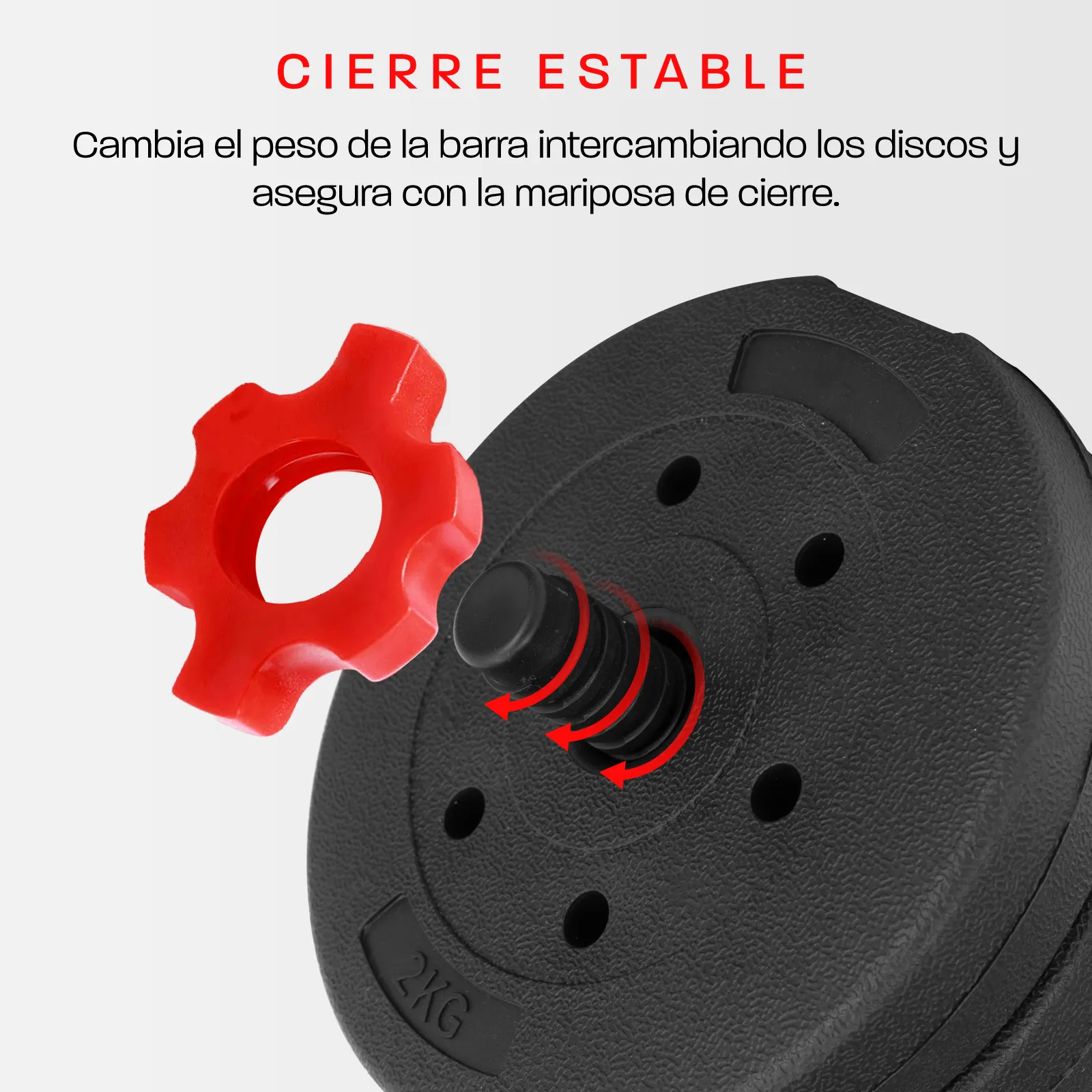 Set De Mancuernas Pesa Rusa Ajustable 40 Kg Altera Ejercicio