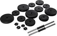 Set Gantere VirtuFit Ajustabile Cast Iron - Vinyl - 2 x 14 kg (28 kg)