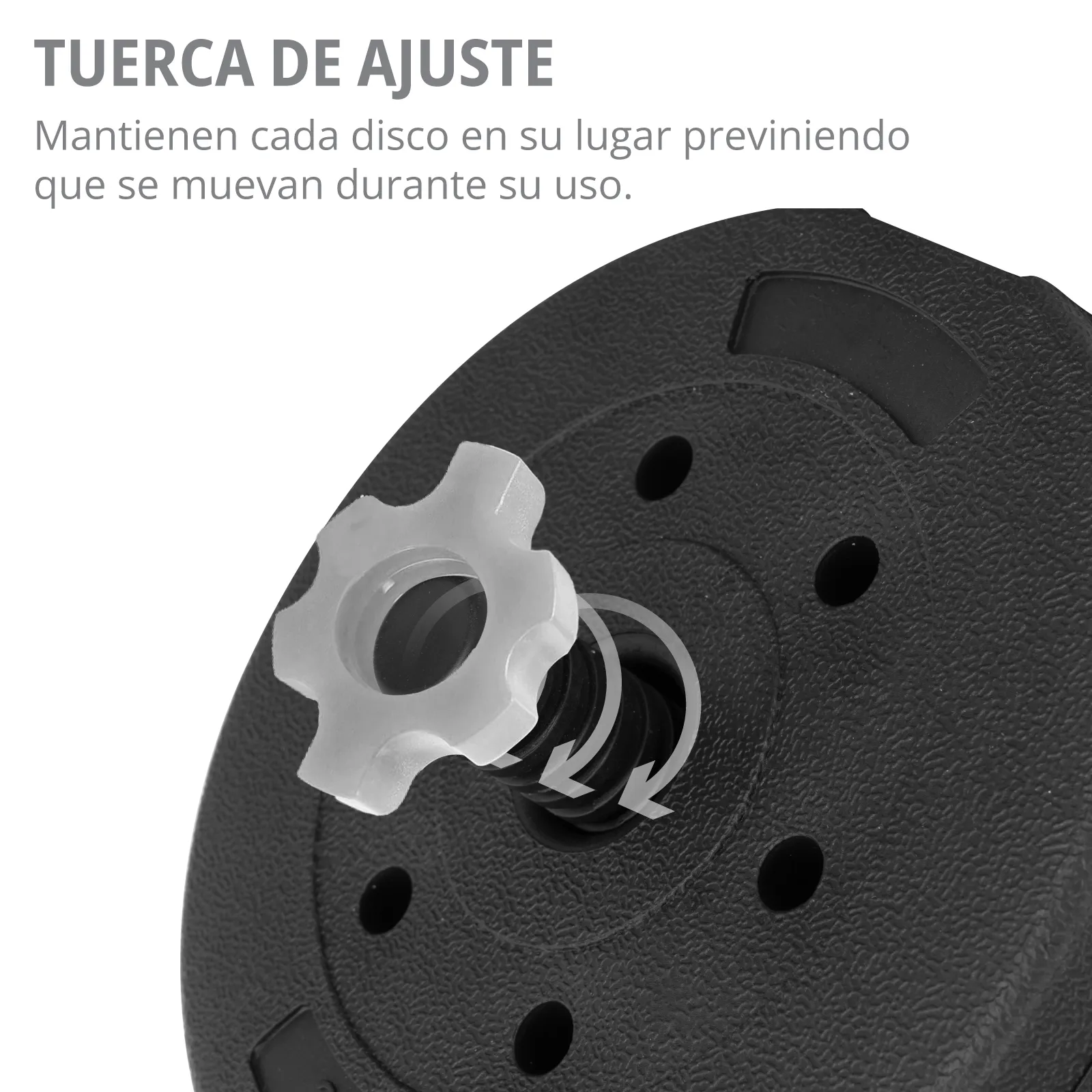 Set Mancuernas Altera Barra Ajustable 20kg Pesa Rusa Discos