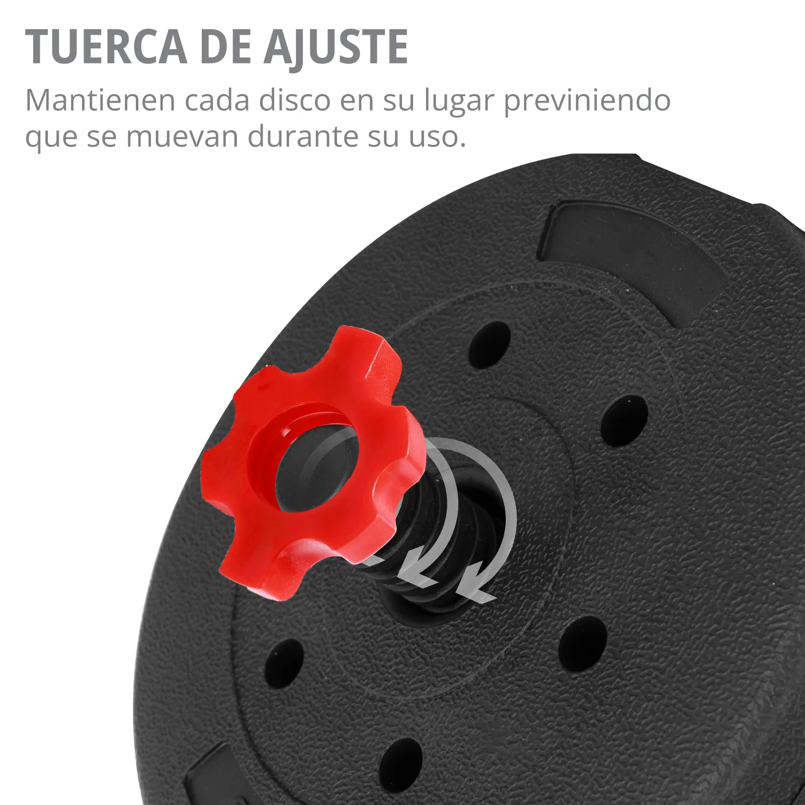 Set Mancuernas Altera Barra Ajustable 20kg Pesa Rusa Discos