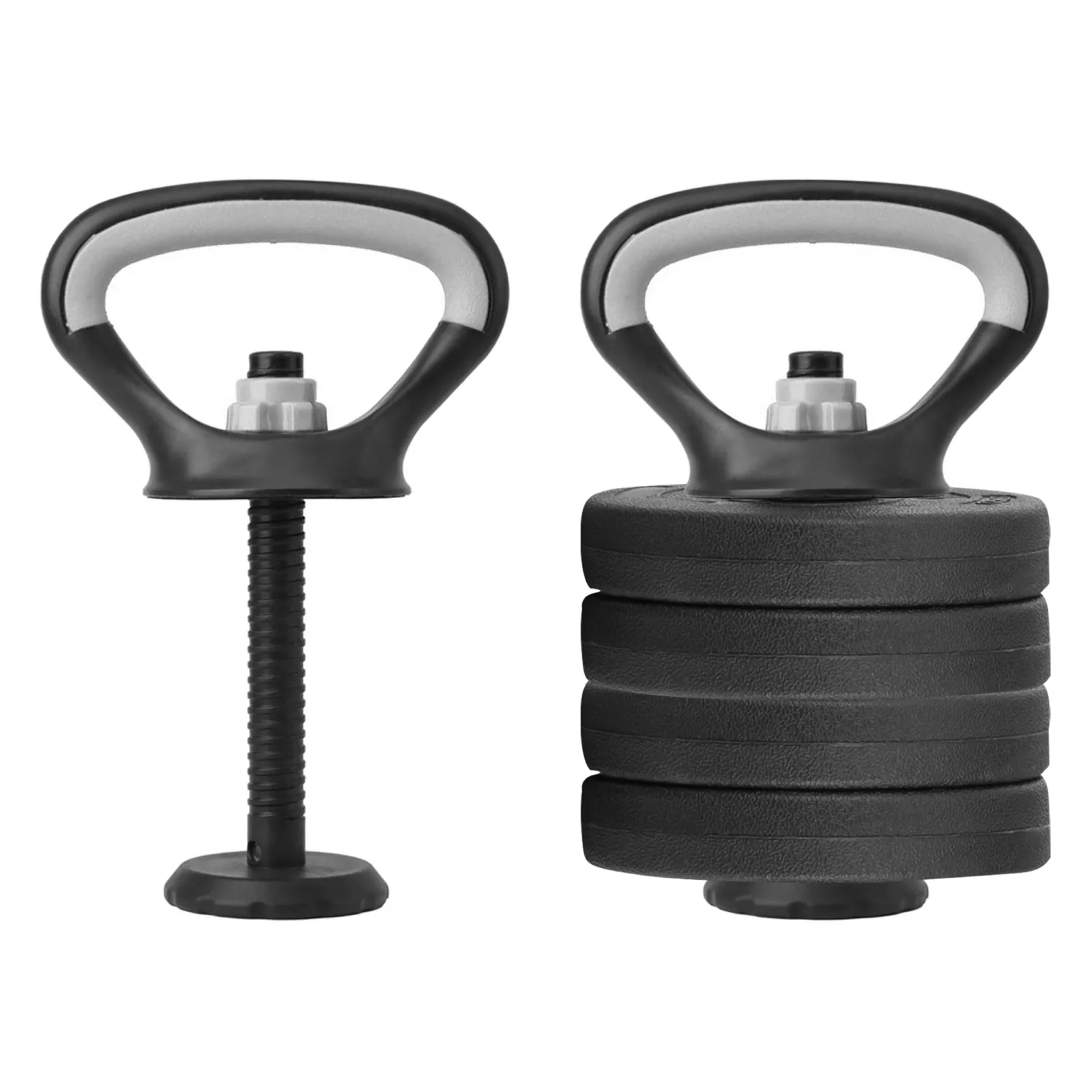 Set Mancuernas Altera Barra Ajustable 20kg Pesa Rusa Discos
