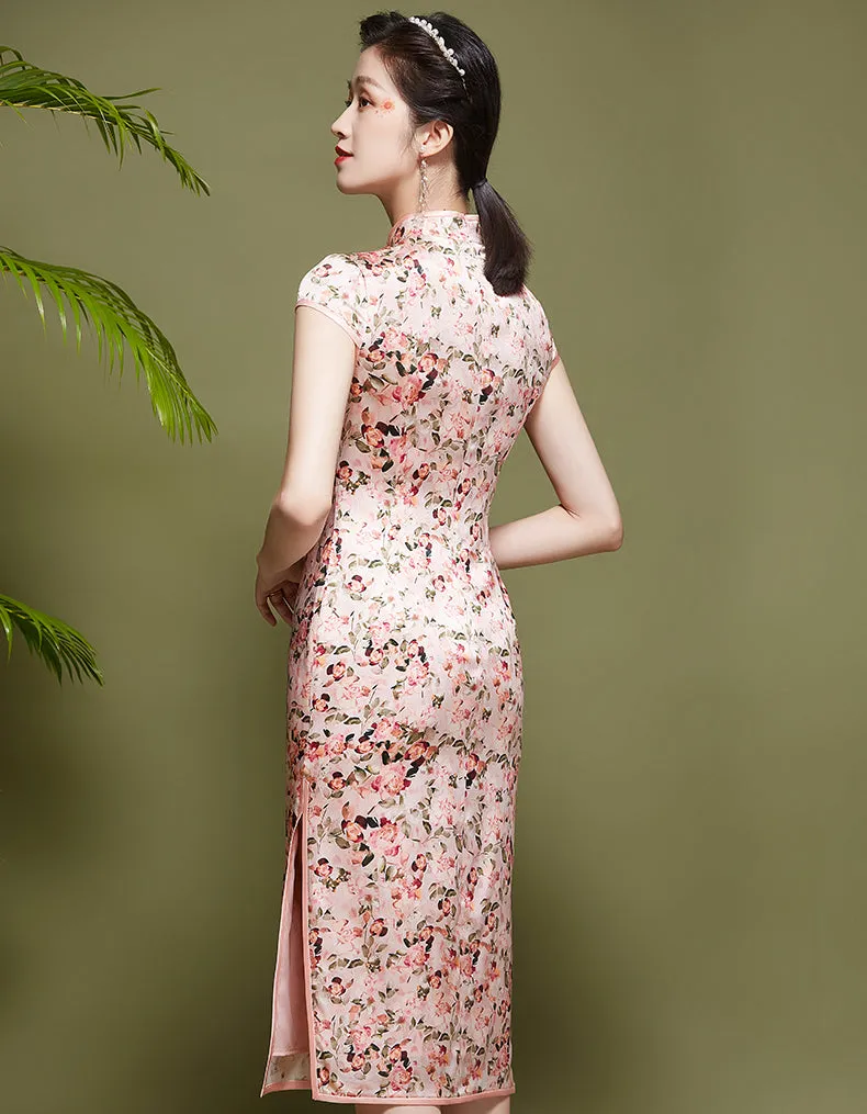 Silk Modification Qipao Cheongsam