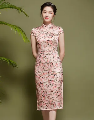 Silk Modification Qipao Cheongsam